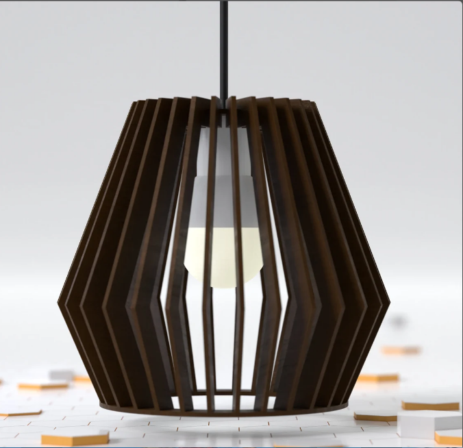 Lighting Lamp Wood Pendant Designs Laser cut lamp Lighting