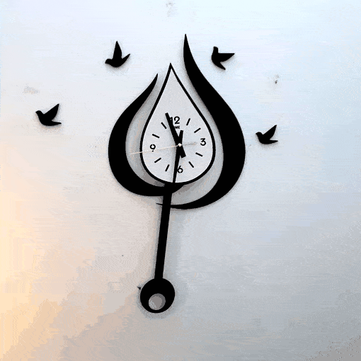 Water Drop Style Pendulum Wall clock