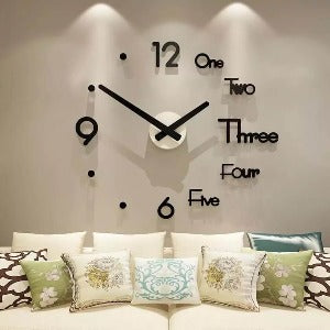 Acrylic Wall Clock with 12inches needles