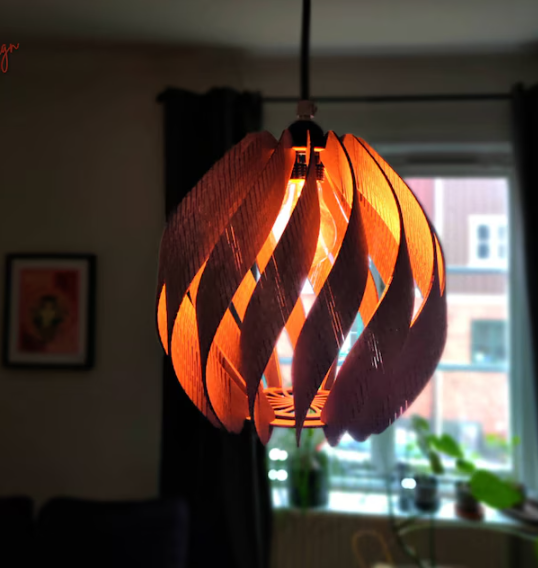 Cut file of Swedish design lamp