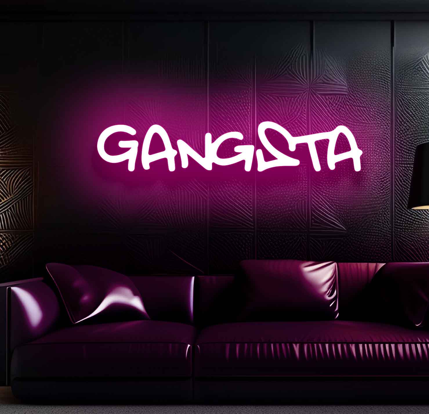 Gangsta Neon Sign