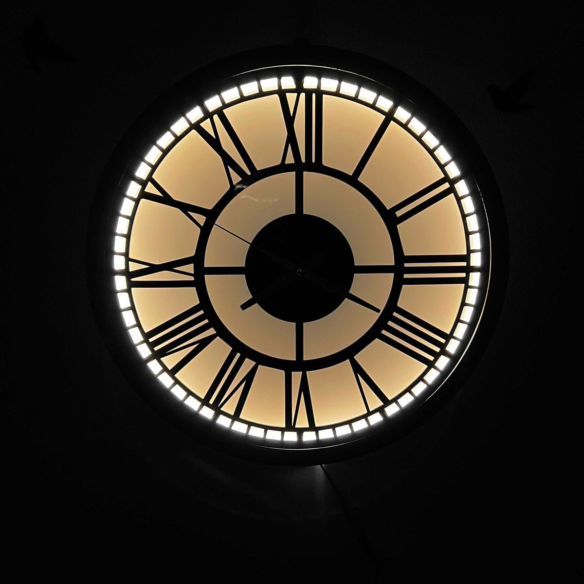 Vintage Premium Roman Backlit Wall clock