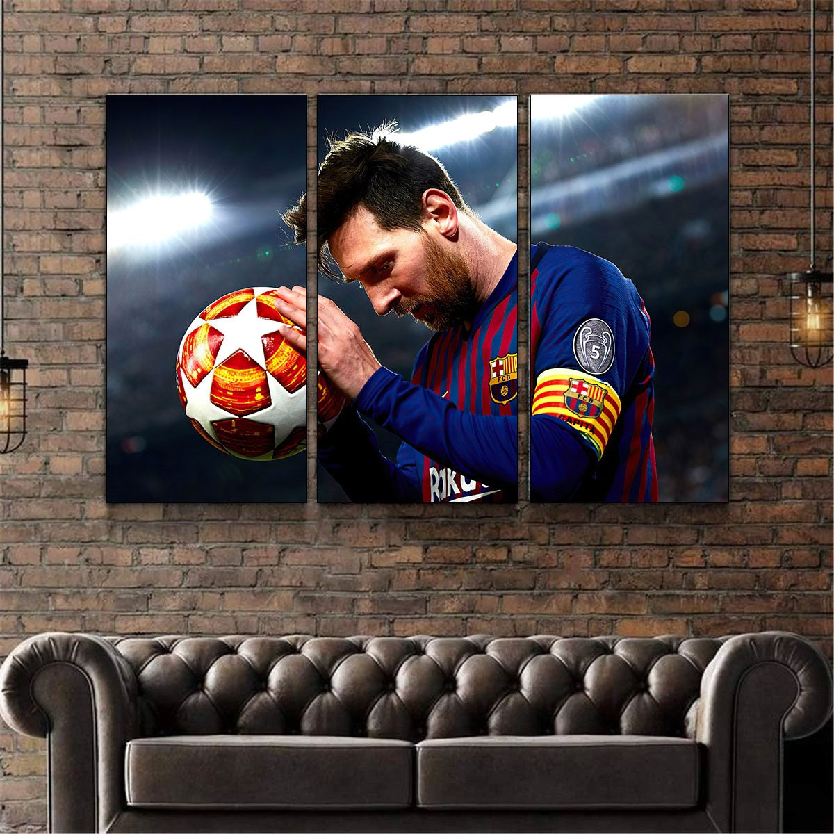 Messi (3 Panel) Wall Art