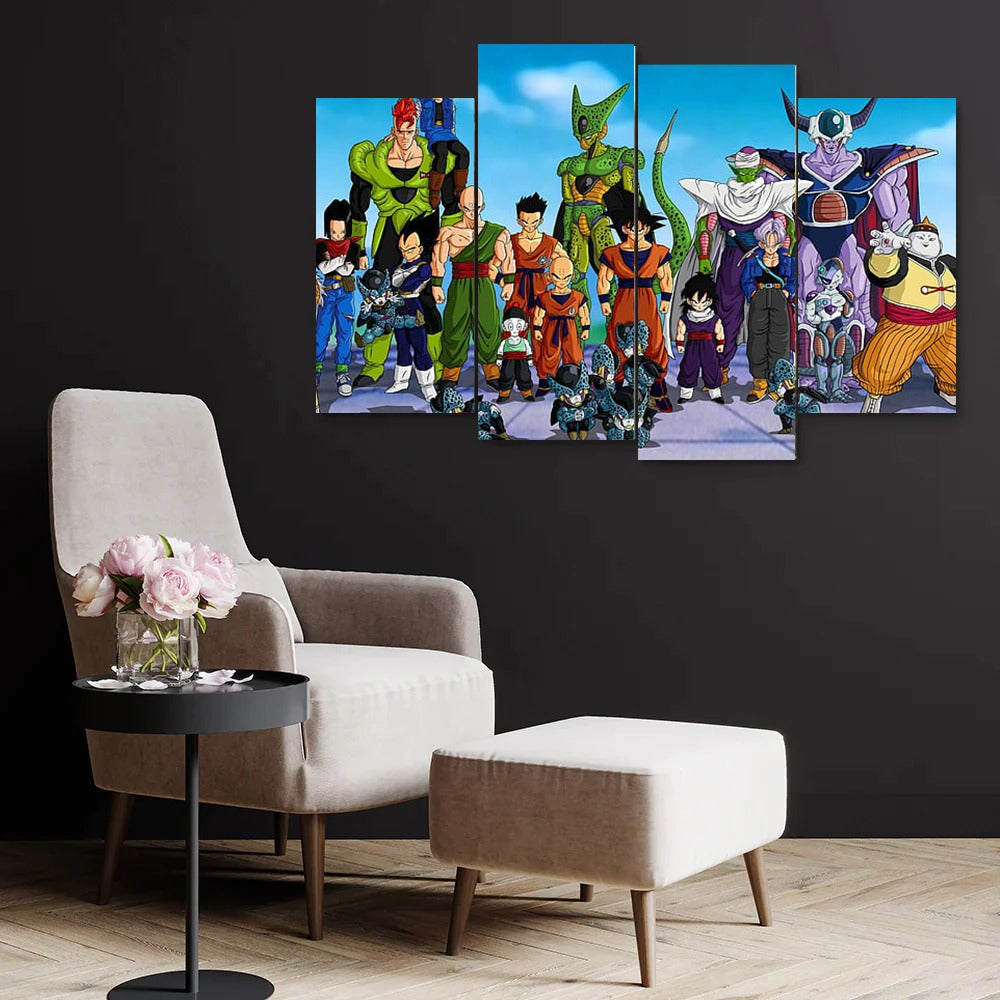 Dragon Ball Fighters Gather( 4-Panel Wall) Art