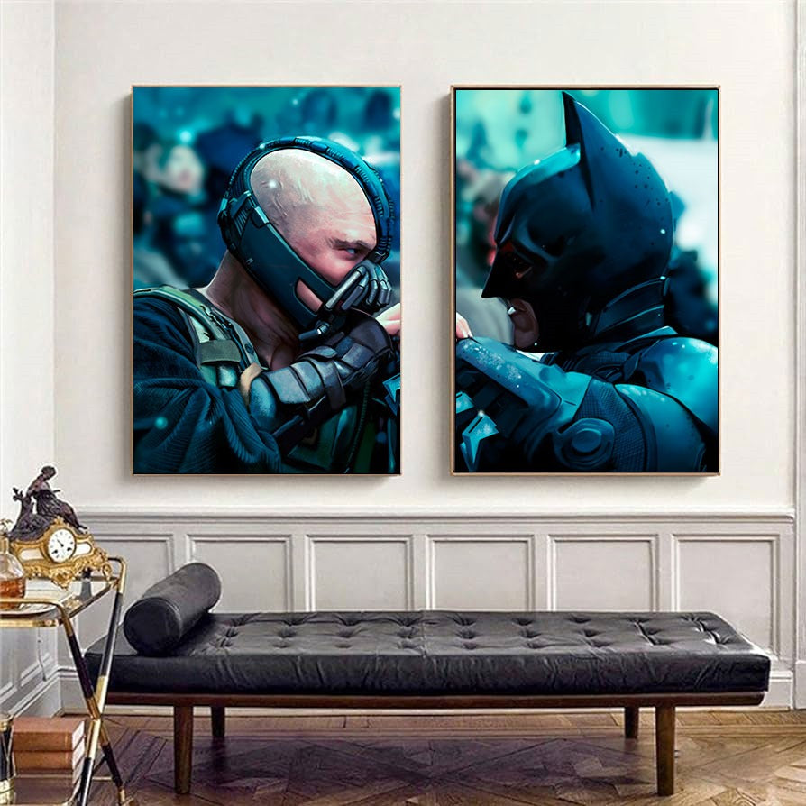 Batman Vs Bane Desktop (2 Panel) Wall Art