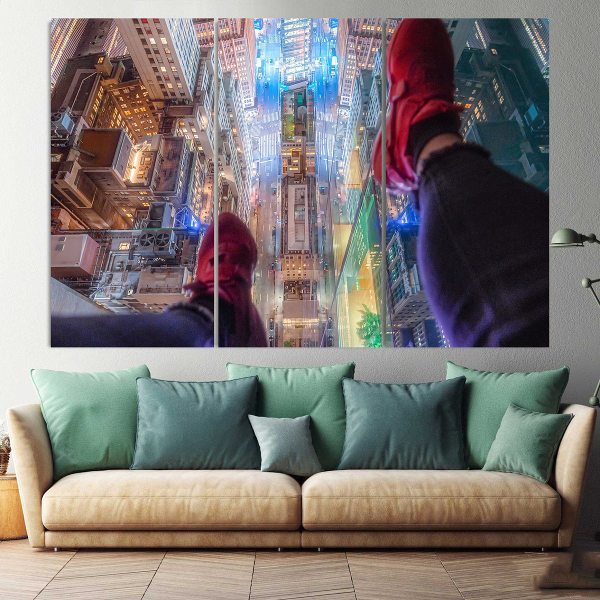Edge Of Times Square  (3 Panel)  Wall Art