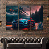 Ford Mustang (3-Panel) Wall Art
