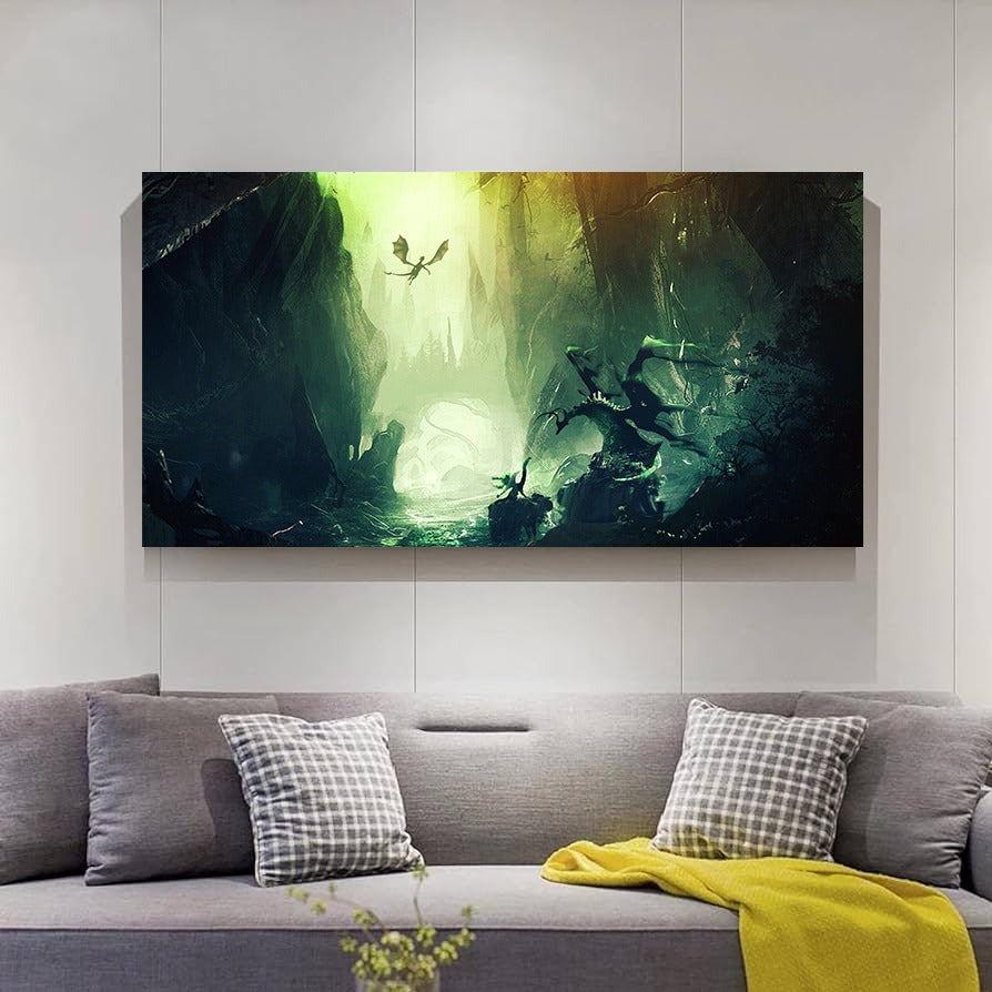 Forest And Deer Nature (1 Panel) Wall Art