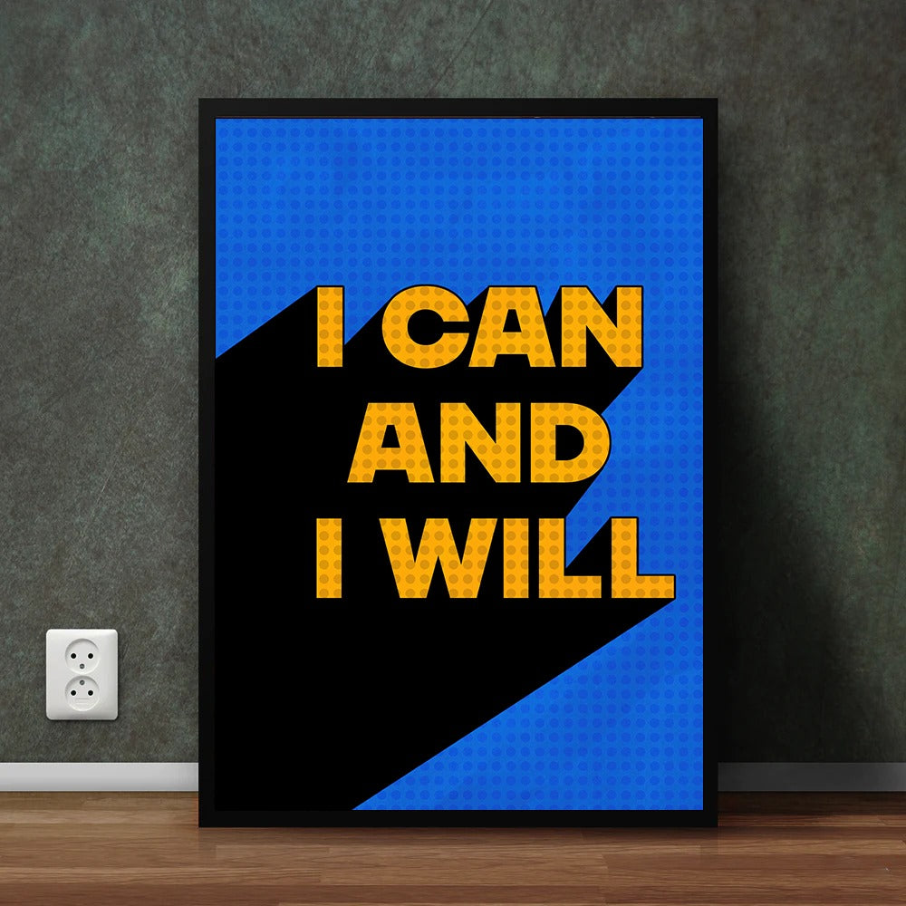 I Can And Will Artwork (1 Panel) Wall Art