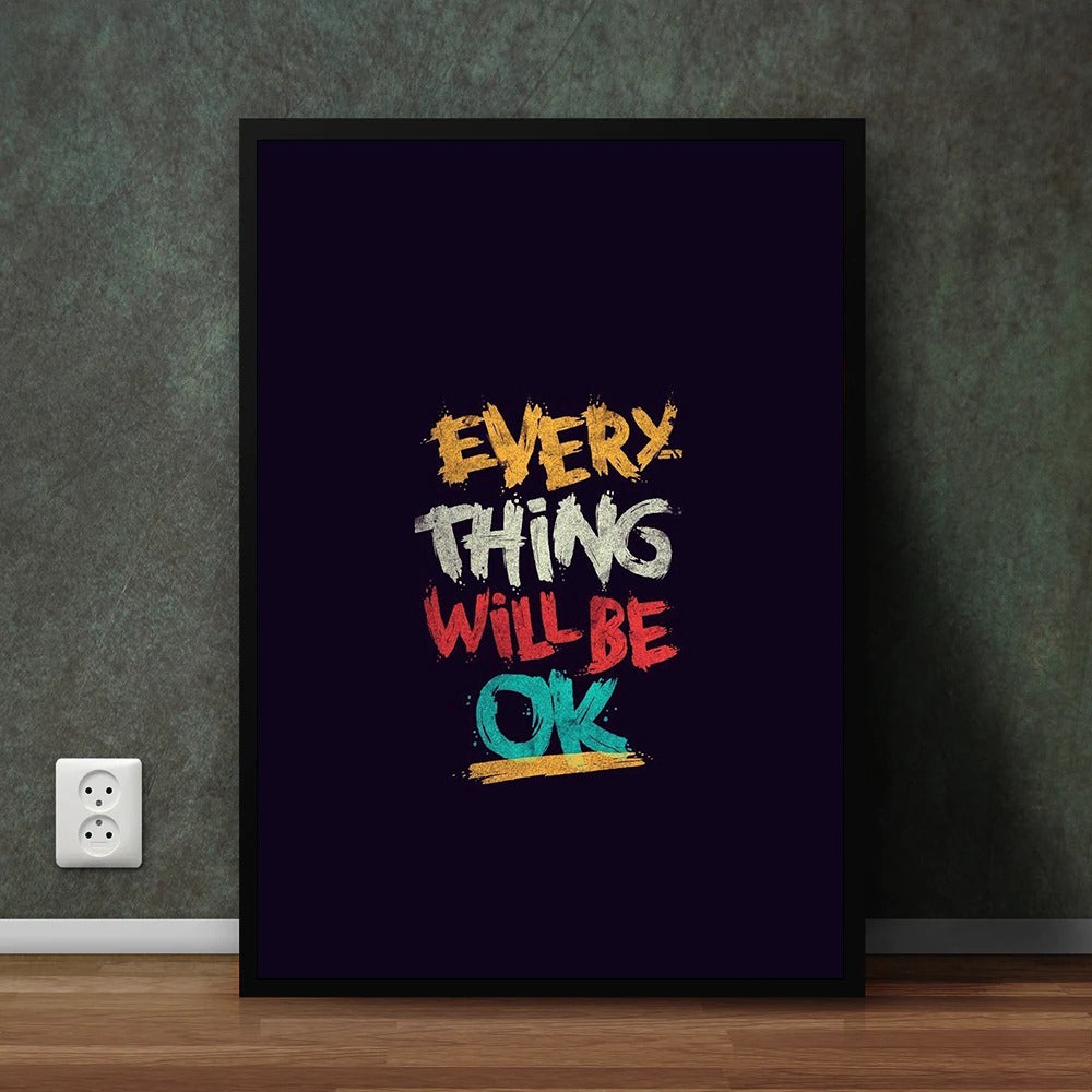 EVERY THING WILL BE OK (1-Panel) Wall Art